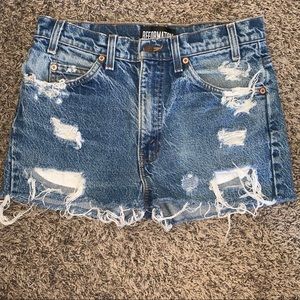 Vintage High Waist Jean Shorts